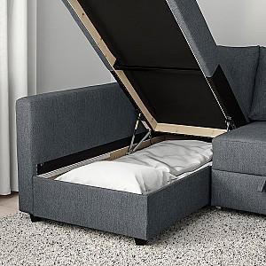 Canapea coltar IKEA Friheten Hyllie dark grey