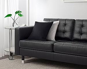 Canapea coltar IKEA Landskrona/Grann/Bomstad  black/metal