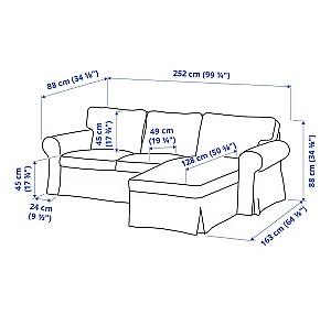 Canapea coltar IKEA Ektorp Hallarp Beige