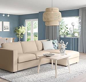 Canapea coltar IKEA Vimle Hallarp Beige