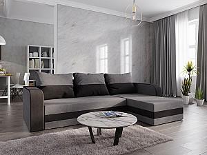 Canapea coltar Space Meble Hewlet Bis Sawana 21/Sawana 05 Gray/Dark Gray