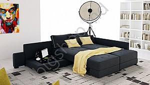 Canapea coltar Indart Corner Sofa 01 dark grey