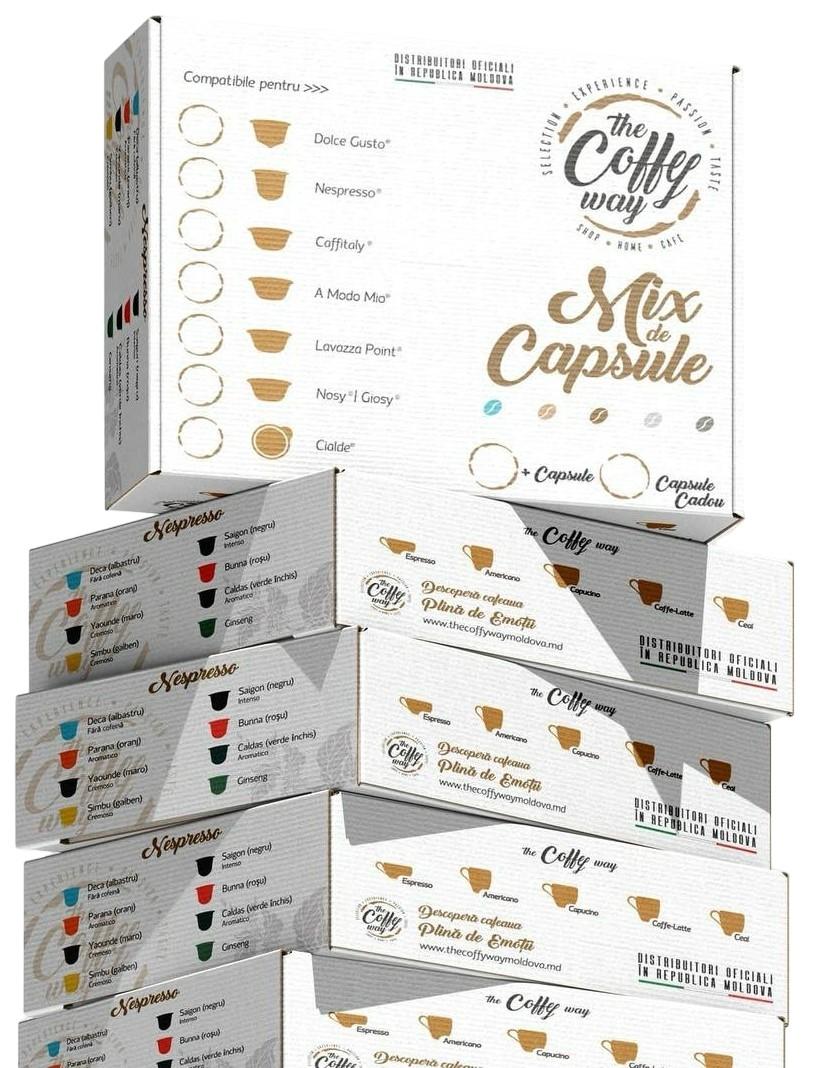 Cafea The Coffy Way Set capsule Nespresso (80+15)