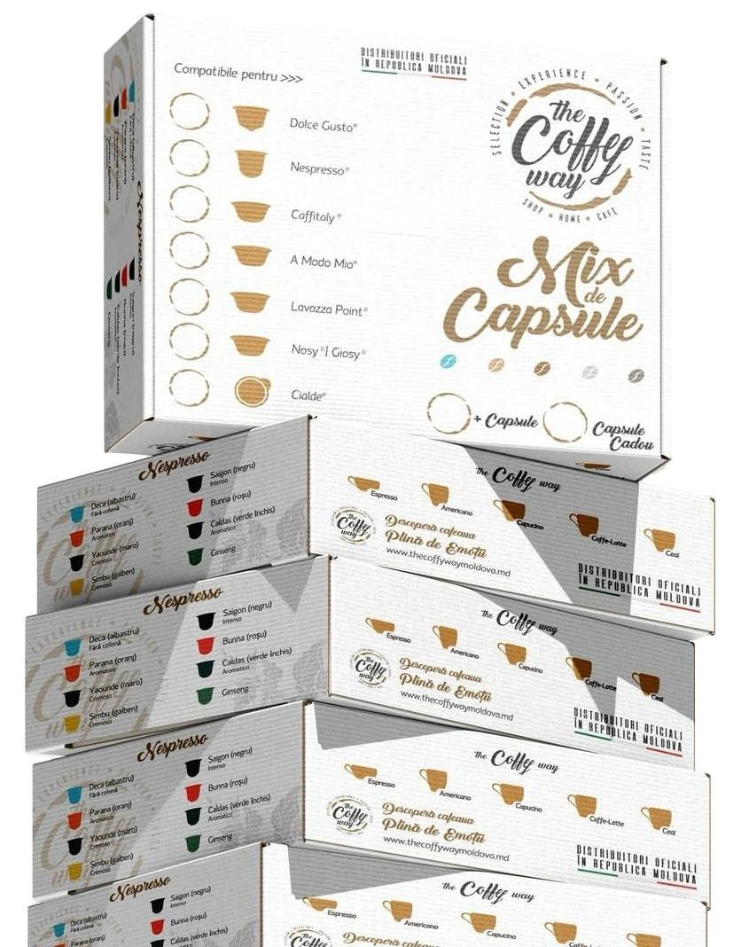 Cafea The Coffy Way Set capsule Caffitaly (140+30)