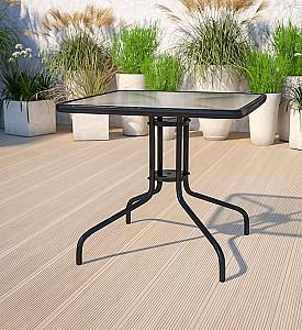 Masa de gradina Modern Home SC-073 Negru/Transparent
