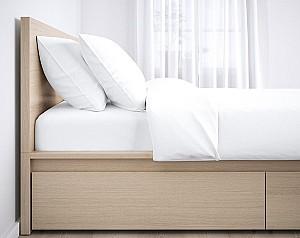 Pat IKEA Malm oak veneer/white Luroy160x200 cm