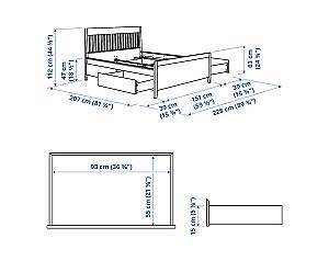 Pat IKEA Idanas white 140x200 cm