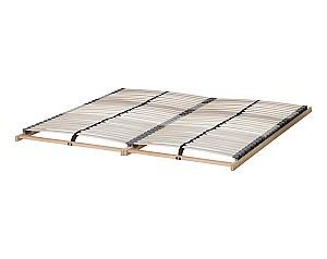 Pat IKEA Malm  black-brown/Lonset180x200 cm (2 cutii depozitare)