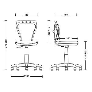 Scaun pentru copii Nowy Styl Ministyle Negru/CM-02(Comics)