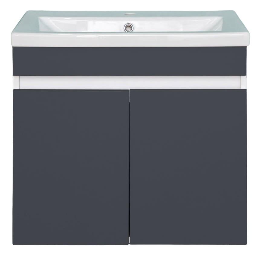 Dulap sub lavoar Bayro TREND DUO antracit mat (114028)