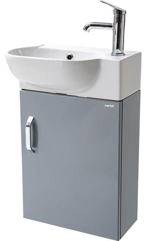 Dulap sub lavoar Martat Pera 45 Grey + lavoar