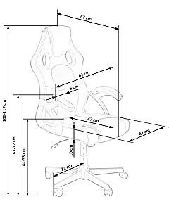 Fotoliu gaming Halmar BERKEL Black/Red
