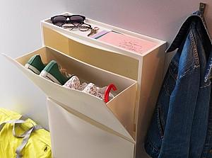 Dulap pentru incaltaminte IKEA Trones depozitare 52x39 Alb