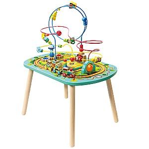 Jucarie muzicala Hape Calea ferată cu labirint cu efecte sonore