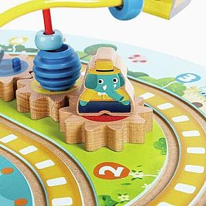 Jucarie muzicala Hape Calea ferată cu labirint cu efecte sonore