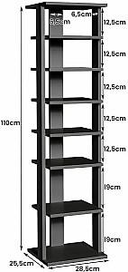 Raft pentru incaltaminte Costway JZ10140DK Negru