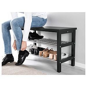 Raft pentru incaltaminte IKEA Tjusig Black 81x50 cm