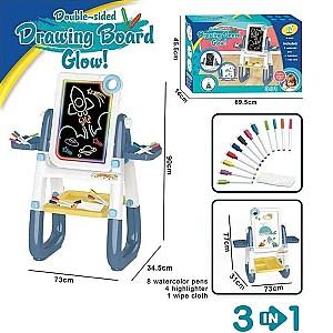 Tabla de scris pentru copii Essa Toys cu Iluminare Albastru (YM2213)