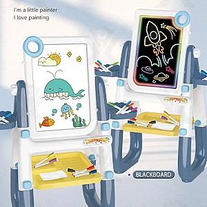 Tabla de scris pentru copii Essa Toys cu Iluminare Albastru (YM2213)