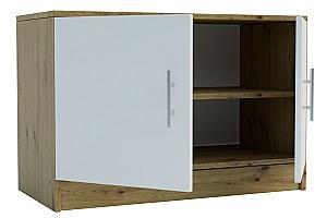 Dulap pentru incaltaminte Confort-NV Stephani Stejar Artizan(Maro)/Nimphea Alb