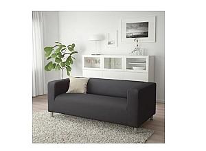 Canapea IKEA klippan Kabusa dark grey (picioare din oţel)