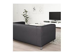 Canapea IKEA klippan Kabusa dark grey (picioare din oţel)