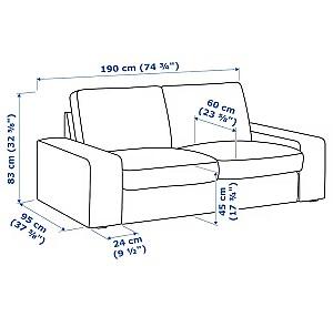 Canapea IKEA Kivik Grann/Bomstad Black