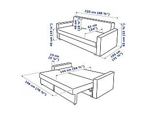 Canapea IKEA Friheten / Hyllie dark grey