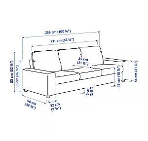 Canapea IKEA Vimle Saxemara black-blue