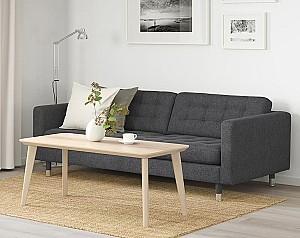 Canapea IKEA Landskrona Gunnared dark grey/metal (3 locuri)