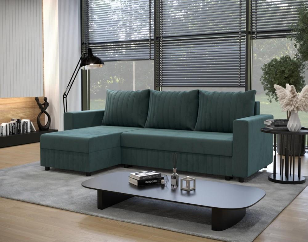 Canapea coltar Space Meble Park L Riviera 87 (Green)