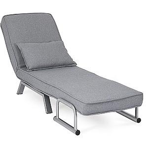 Fotoliu Mebel Elite Bart Gri/Crom