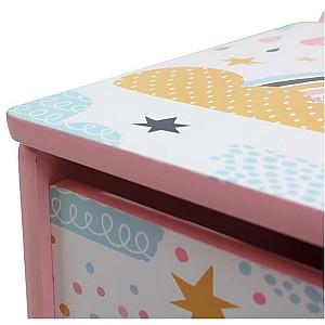 Comoda copii U-Grow băncuță cu depozitare Super Girl