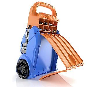 Masina jucarie Hot Wheels container portabil pentru 4 piste paralele