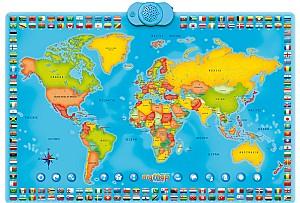 Jucarie interactiva Momki hartă audio a lumii de perete