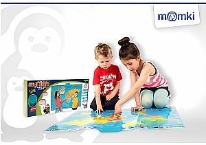 Jucarie interactiva Momki hartă audio a lumii de perete