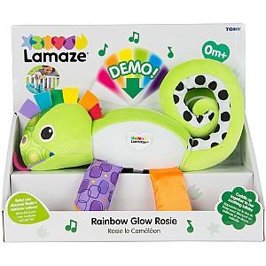 Jucarie muzicala TOMY Cameleonul Rosie, Lamaze