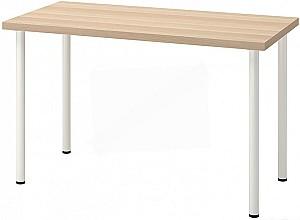 Masa de birou IKEA Lagkapten/Adils 120x60 Aspect Stejar Antichizat (Bej)/Alb