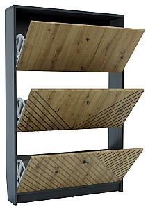 Dulap pentru incaltaminte Confort-NV Bristol Nr.1 Antracit(Gri)/Stejar Artizan(Maro)