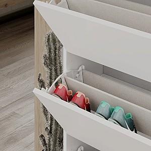 Dulap pentru incaltaminte DECO 3S 73 cm Alb