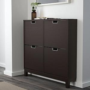 Dulap pentru incaltaminte IKEA Stall 4 compartimente black-brown