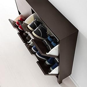 Dulap pentru incaltaminte IKEA Stall 4 compartimente black-brown