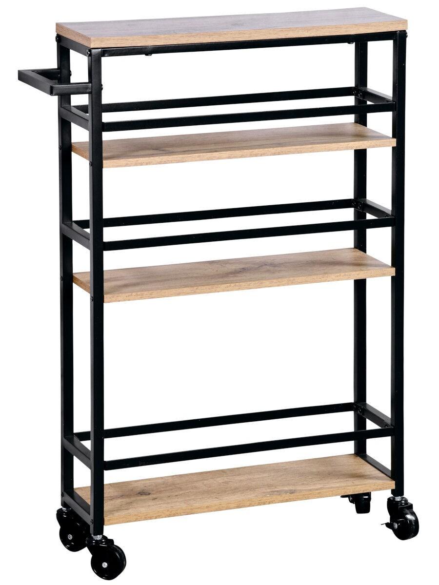 Masa pentru pat Kesper 27842 Maro/Negru