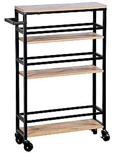 Masa pentru pat Kesper 27842 Maro/Negru