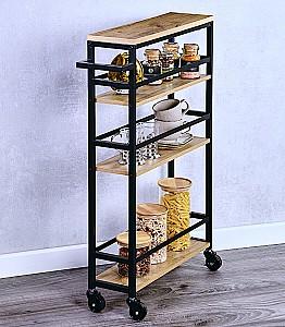 Masa pentru pat Kesper 27842 Maro/Negru