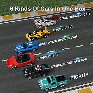 Set de jucarii Mideer cu 100 mașinuțe de curse(MD6128)