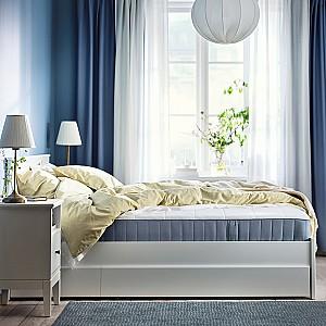 Saltea IKEA Vesteroy arcuri impachetate 160x200 Ferma/Albastru