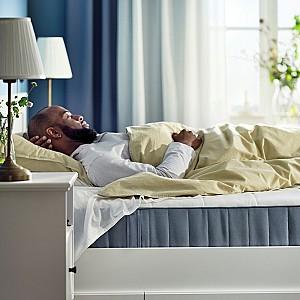 Saltea IKEA Vesteroy arcuri impachetate 160x200 Ferma/Albastru