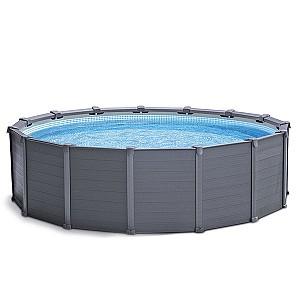 Piscina cu carcasa Intex GRAPHITE GRAY PANEL 478Х124 cm(26384)