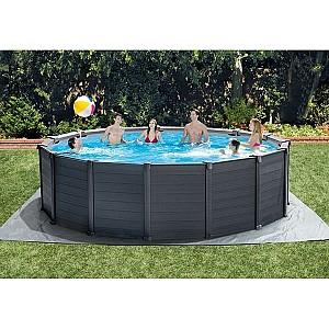 Piscina cu carcasa Intex GRAPHITE GRAY PANEL 478Х124 cm(26384)